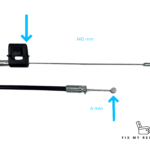 Manual Recliner Cable 140/6/NS