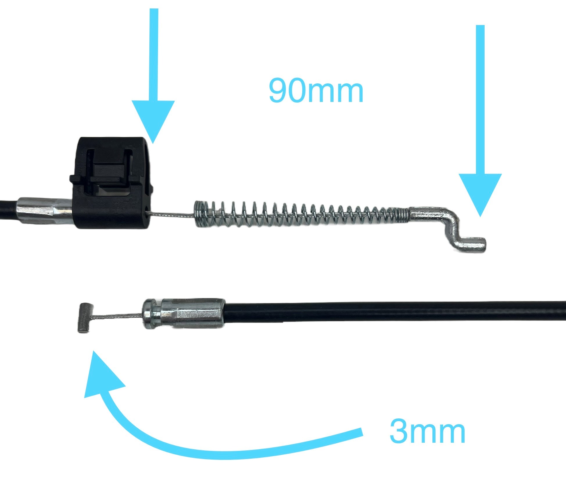 Manual Recliner Cable 90/3/S From Fix My Recliner Ltd