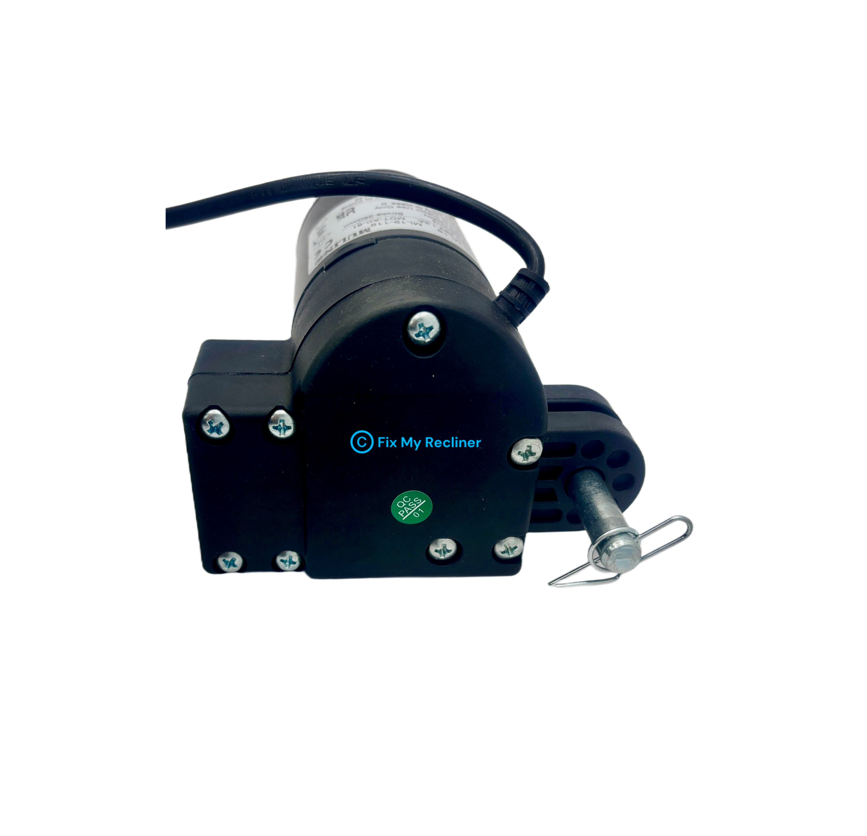 Mulin Electric ML19-095A Power Recliner Motor – UL Listed, 250mm Stroke, 27mm/s